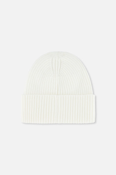 Ribbed Knit Hat Off-White - J20ZW01_01880
