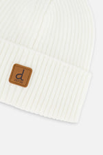 Ribbed Knit Hat Off-White - J20ZW01_01880