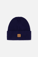 Ribbed Knit Hat Navy Blue - J20ZW01_04790