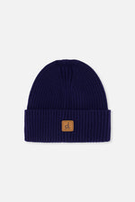 Ribbed Knit Hat Navy Blue - J20ZW01_04790