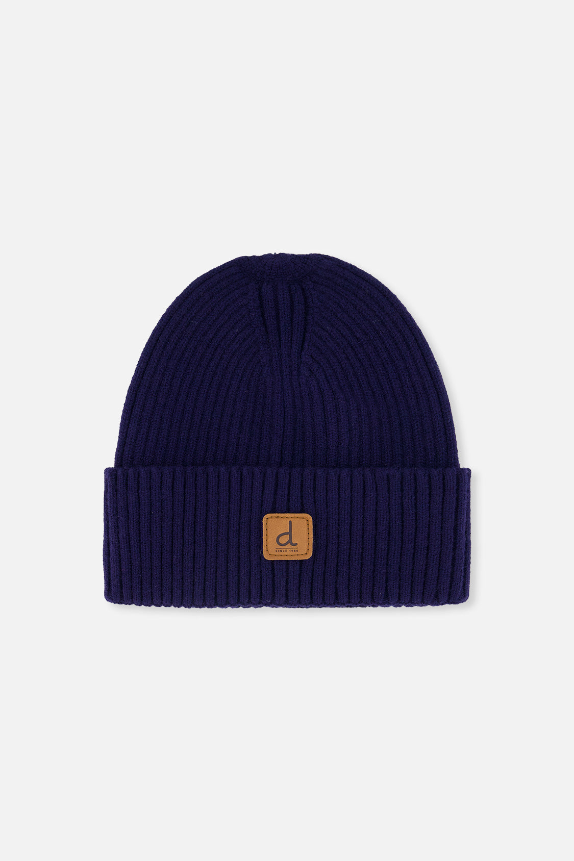 Ribbed Knit Hat Navy Blue - J20ZW01_04790