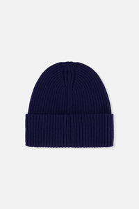 Ribbed Knit Hat Navy Blue - J20ZW01_04790