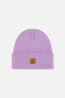 Ribbed Knit Hat Lavender - J20ZW01_05440