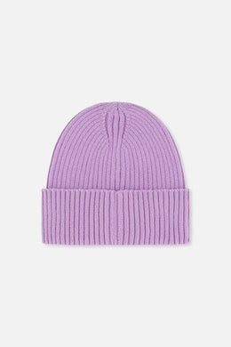 Ribbed Knit Hat Lavender - J20ZW01_05440