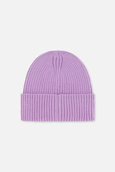 Ribbed Knit Hat Lavender - J20ZW01_05440