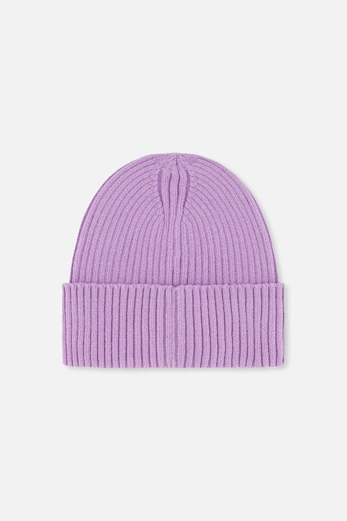 Ribbed Knit Hat Lavender - J20ZW01_05440