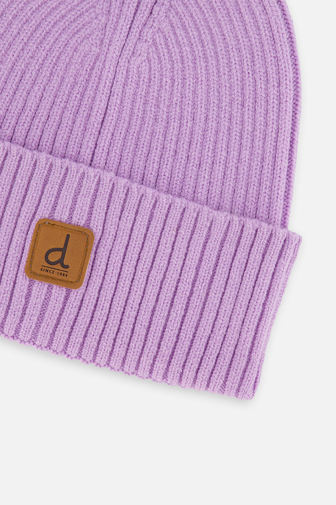 Ribbed Knit Hat Lavender - J20ZW01_05440