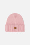 Ribbed Knit Hat Pale Dusty Pink - J20ZW01_06220