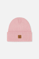 Ribbed Knit Hat Pale Dusty Pink - J20ZW01_06220