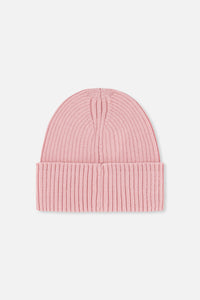 Ribbed Knit Hat Pale Dusty Pink - J20ZW01_06220