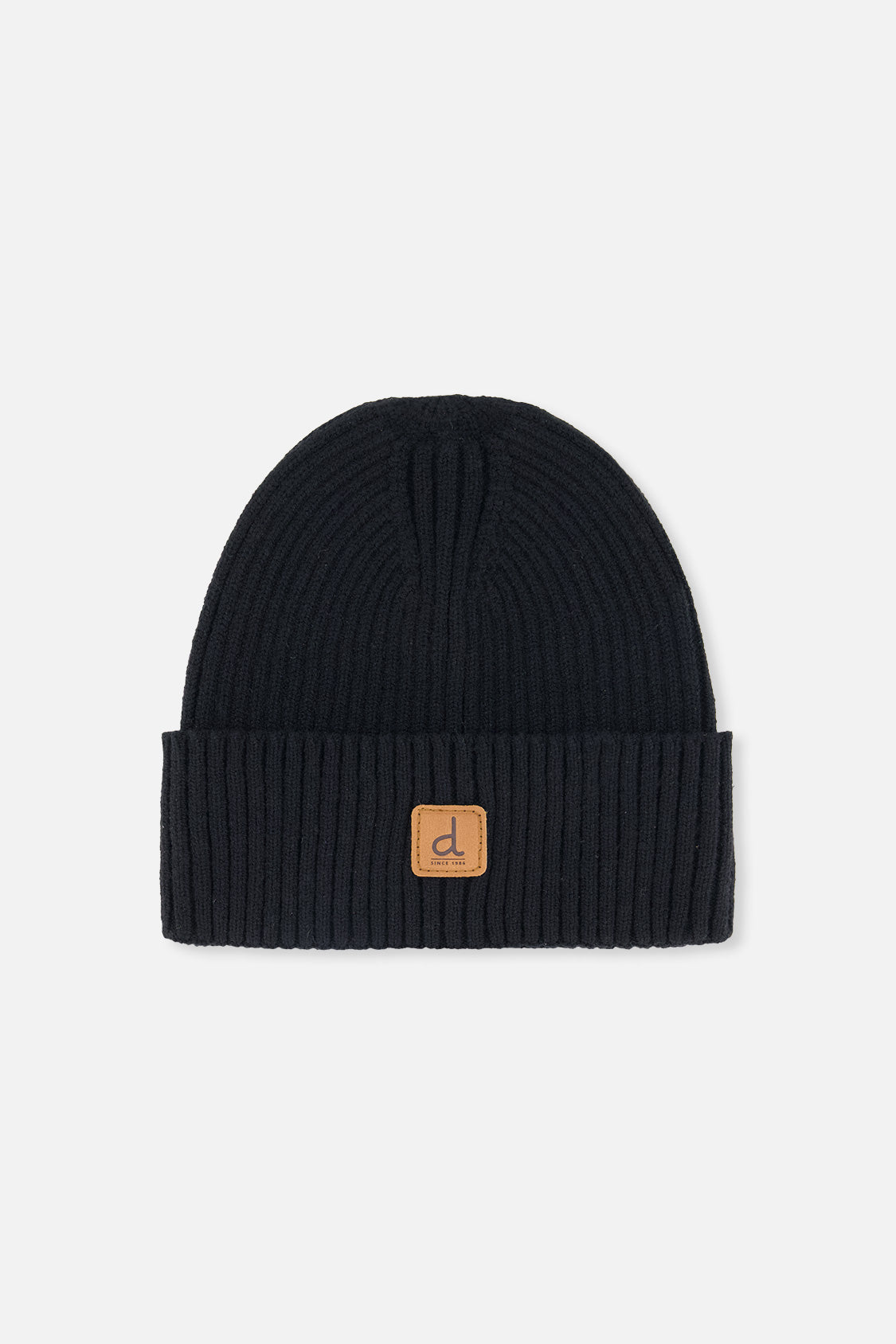 Ribbed Knit Hat Black - J20ZW01_09990