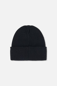 Ribbed Knit Hat Black - J20ZW01_09990