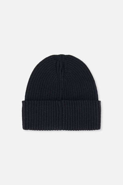Ribbed Knit Hat Black - J20ZW01_09990