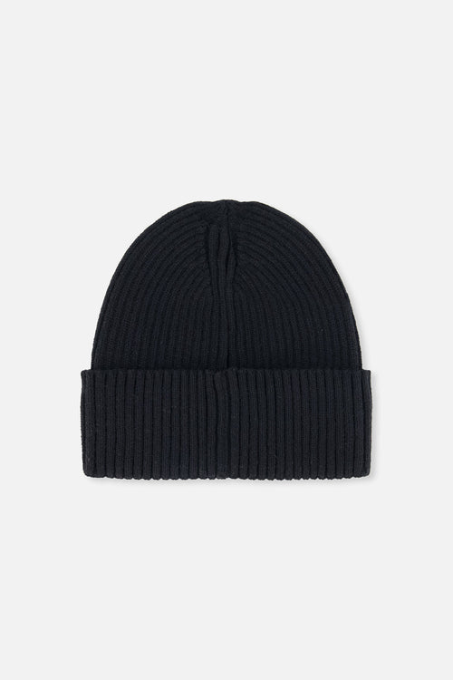 Ribbed Knit Hat Black - J20ZW01_09990