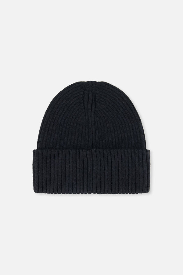 Ribbed Knit Hat Black - J20ZW01_09990