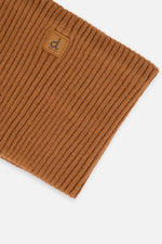 Baby Ribbed Knit Neckwarmer Brown Sugar - J20ZW02B_01740