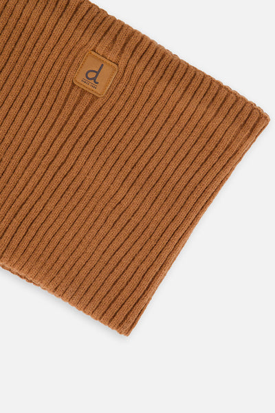 Baby Ribbed Knit Neckwarmer Brown Sugar - J20ZW02B_01740