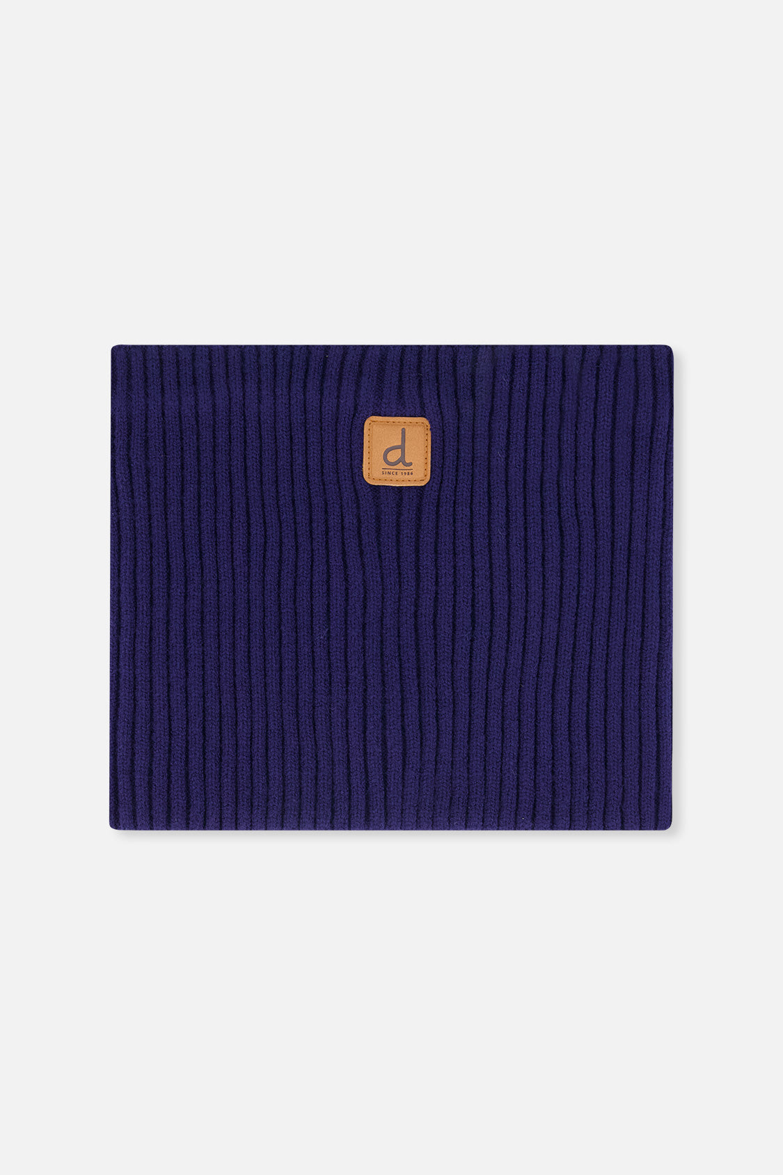 Baby Ribbed Knit Neckwarmer Navy Blue - J20ZW02B_04790