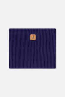Baby Ribbed Knit Neckwarmer Navy Blue - J20ZW02B_04790