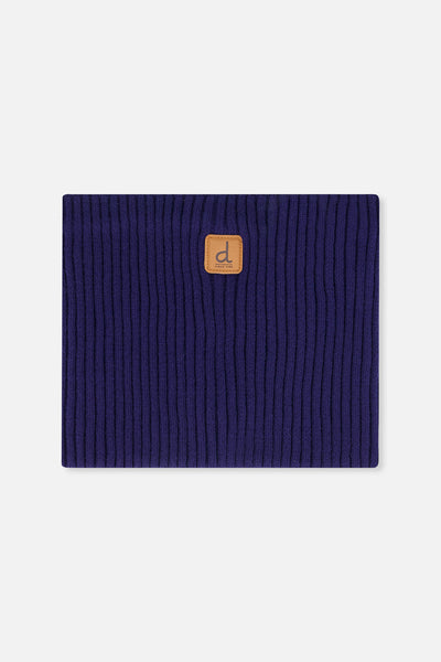 Baby Ribbed Knit Neckwarmer Navy Blue - J20ZW02B_04790