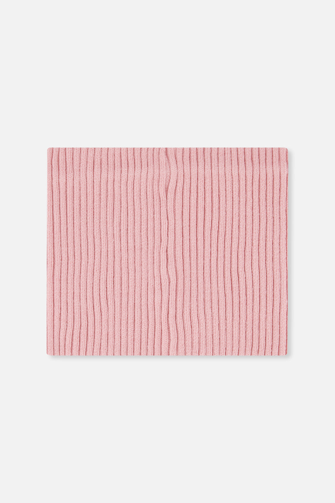 Baby Ribbed Knit Neckwarmer Pale Dusty Pink - J20ZW02B_06220