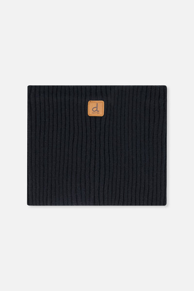 Baby Ribbed Knit Neckwarmer Black - J20ZW02B_09990