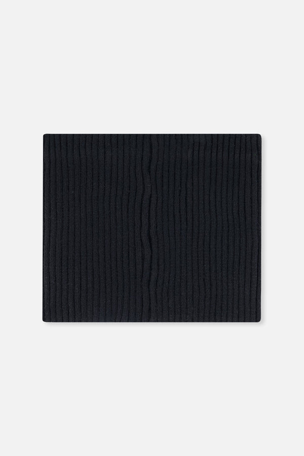 Baby Ribbed Knit Neckwarmer Black - J20ZW02B_09990