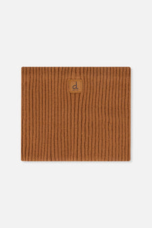 Ribbed Knit Neckwarmer Brown Sugar - J20ZW02_01740