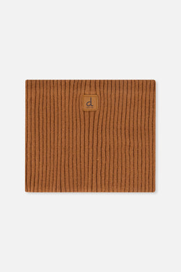 Ribbed Knit Neckwarmer Brown Sugar - J20ZW02_01740