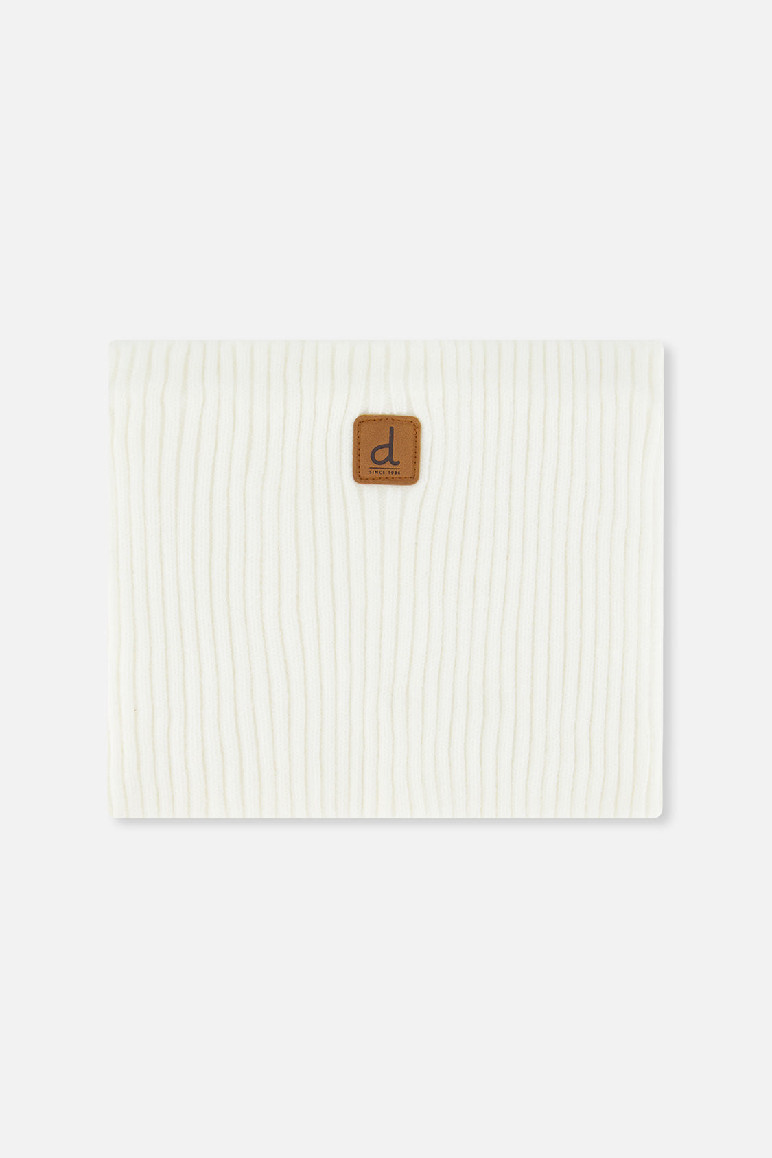 Ribbed Knit Neckwarmer Off-White - J20ZW02_01880