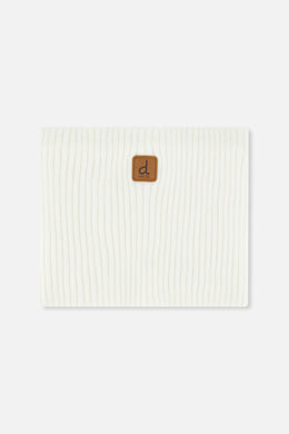Ribbed Knit Neckwarmer Off-White - J20ZW02_01880
