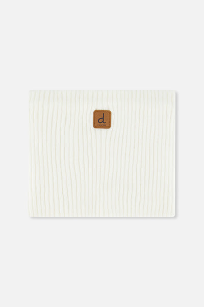 Ribbed Knit Neckwarmer Off-White - J20ZW02_01880
