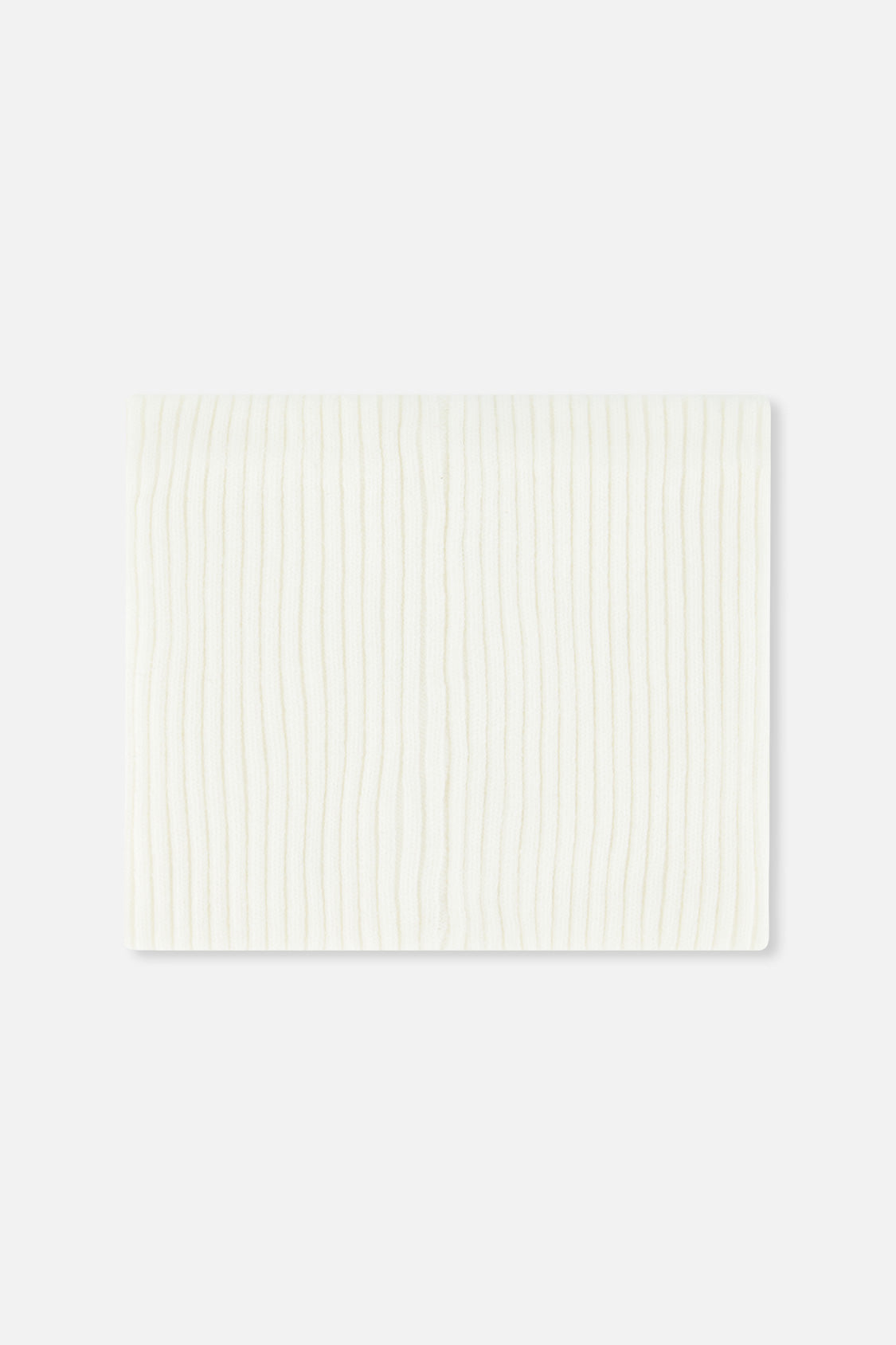 Ribbed Knit Neckwarmer Off-White - J20ZW02_01880