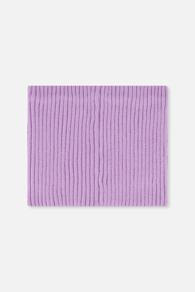 Ribbed Knit Neckwarmer Lavender - J20ZW02_05440