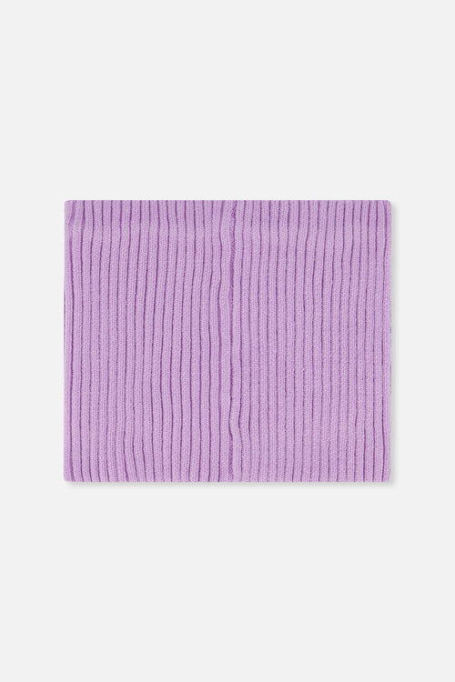 Ribbed Knit Neckwarmer Lavender - J20ZW02_05440