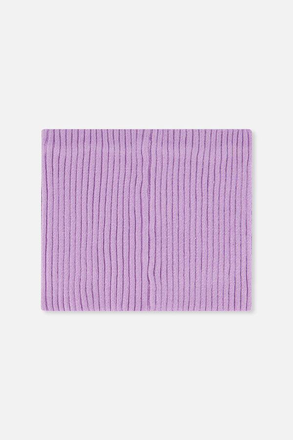 Ribbed Knit Neckwarmer Lavender - J20ZW02_05440