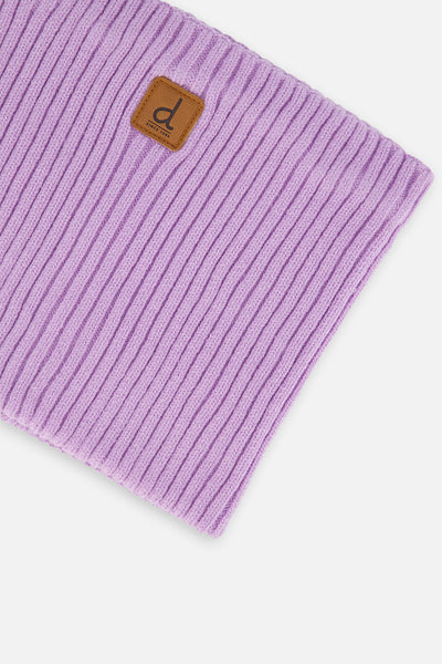 Ribbed Knit Neckwarmer Lavender - J20ZW02_05440