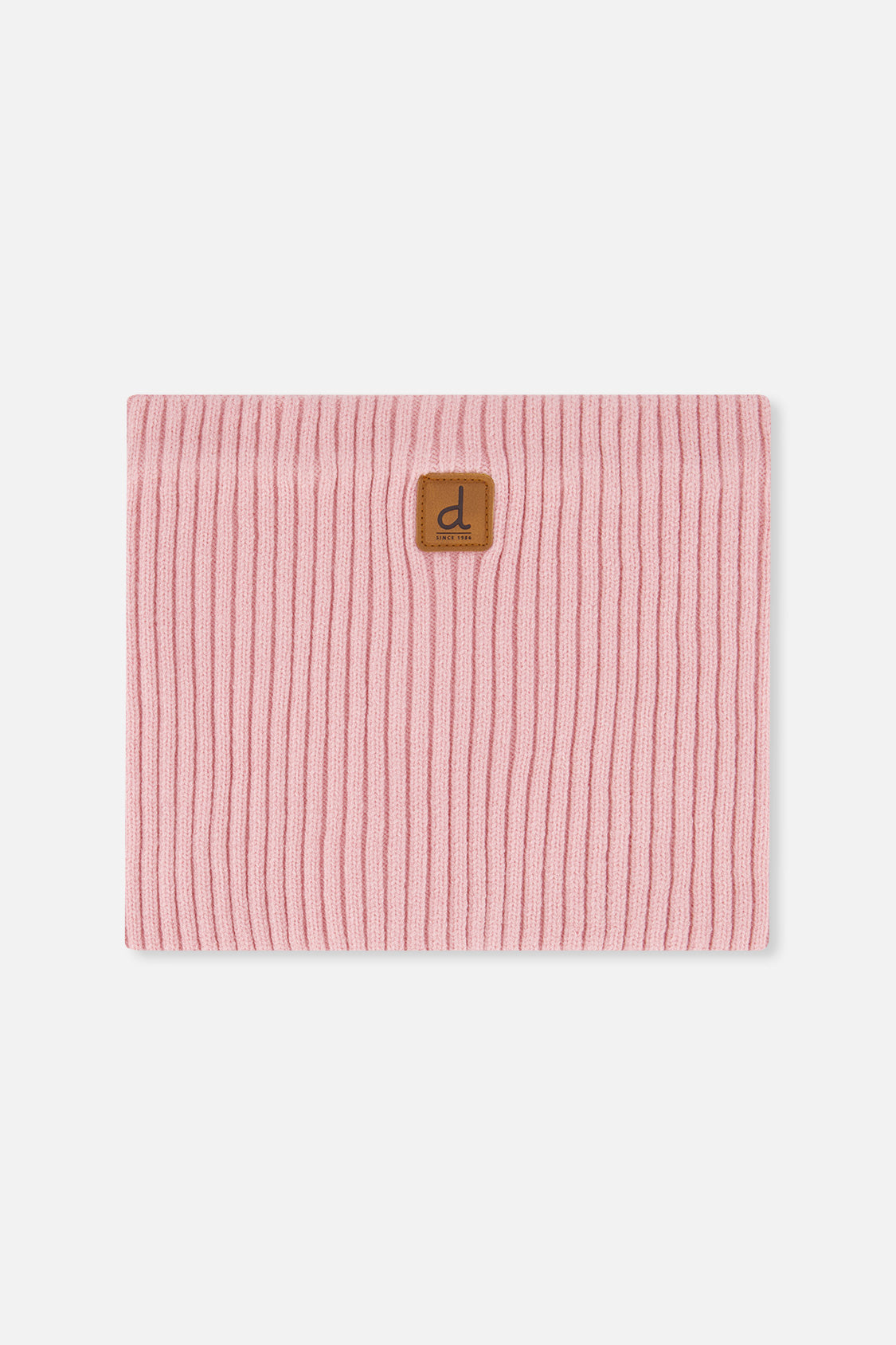 Ribbed Knit Neckwarmer Pale Dusty Pink - J20ZW02_06220
