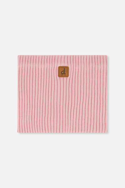 Ribbed Knit Neckwarmer Pale Dusty Pink - J20ZW02_06220