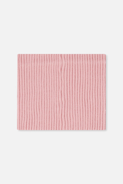 Ribbed Knit Neckwarmer Pale Dusty Pink - J20ZW02_06220