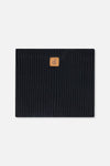 Ribbed Knit Neckwarmer Black - J20ZW02_09990