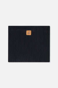 Ribbed Knit Neckwarmer Black - J20ZW02_09990