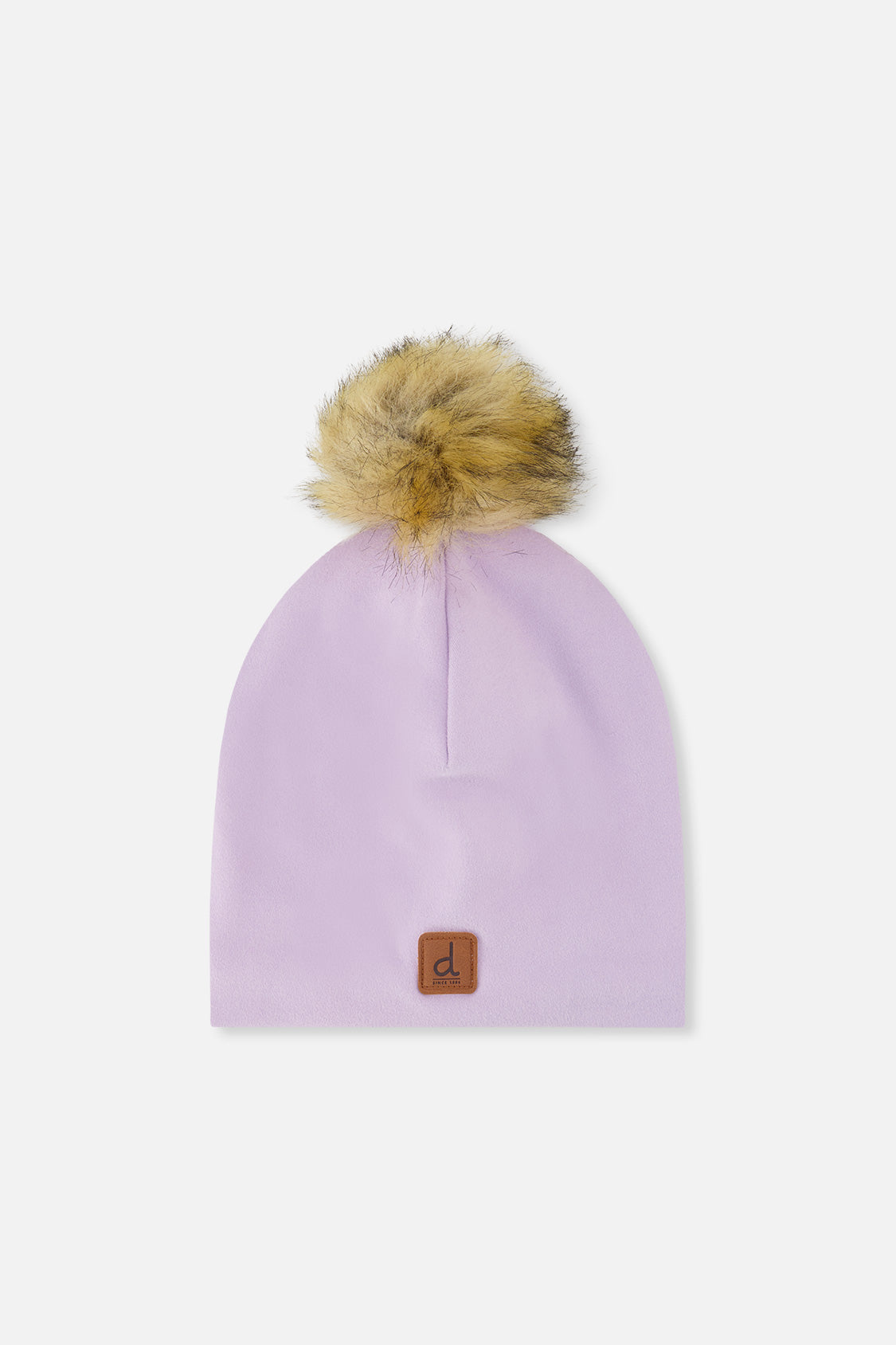 Jersey Hat With Pompom Lavender - J20ZW03_05640