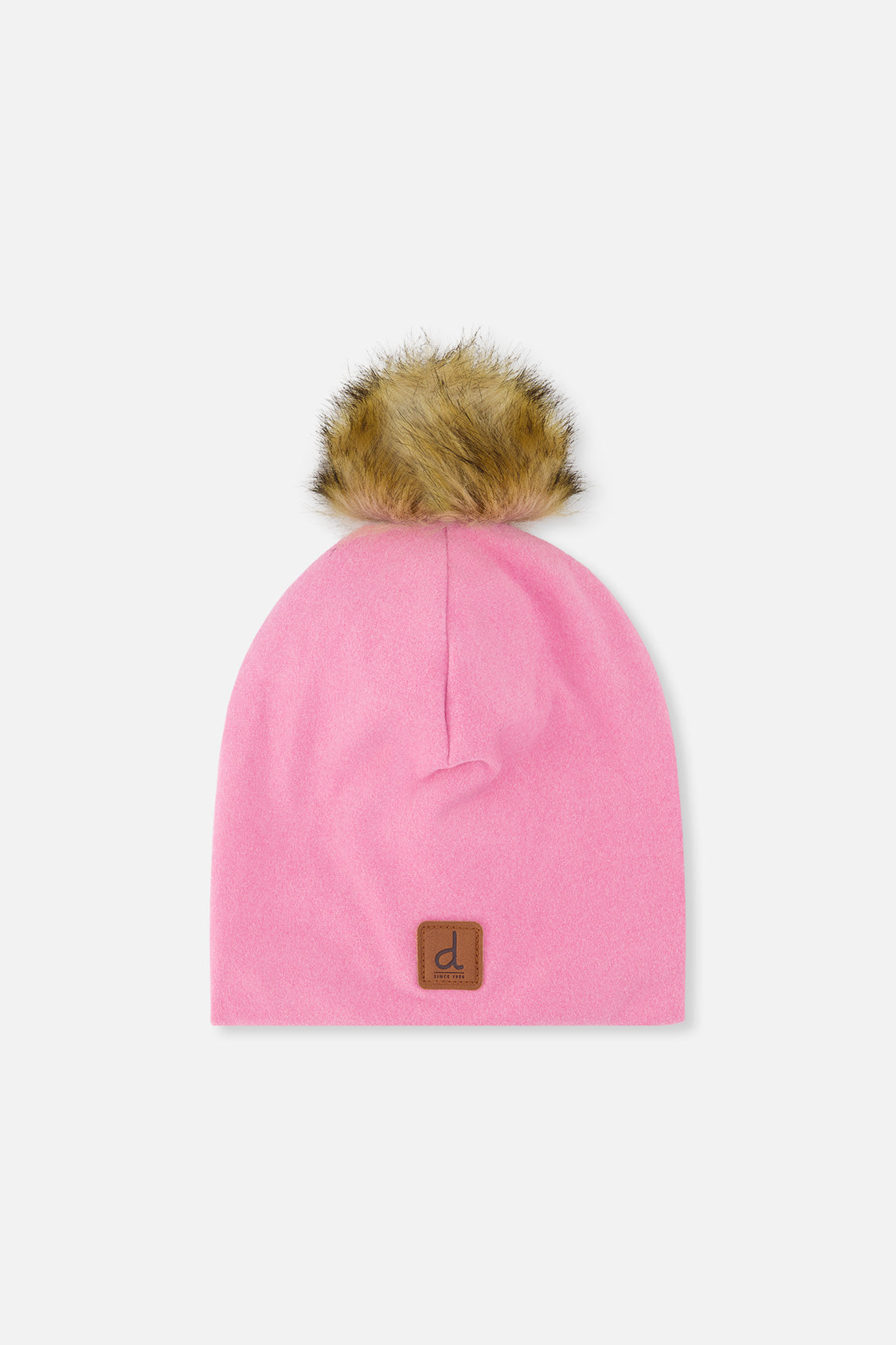 Jersey Hat With Pompom Pink - J20ZW03_06240