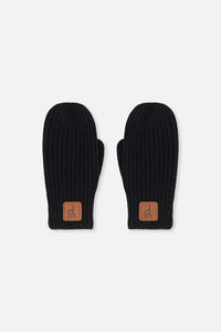 Knit Mittens Black - J20ZW07_09990