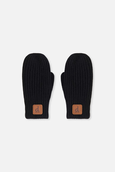 Knit Mittens Black - J20ZW07_09990