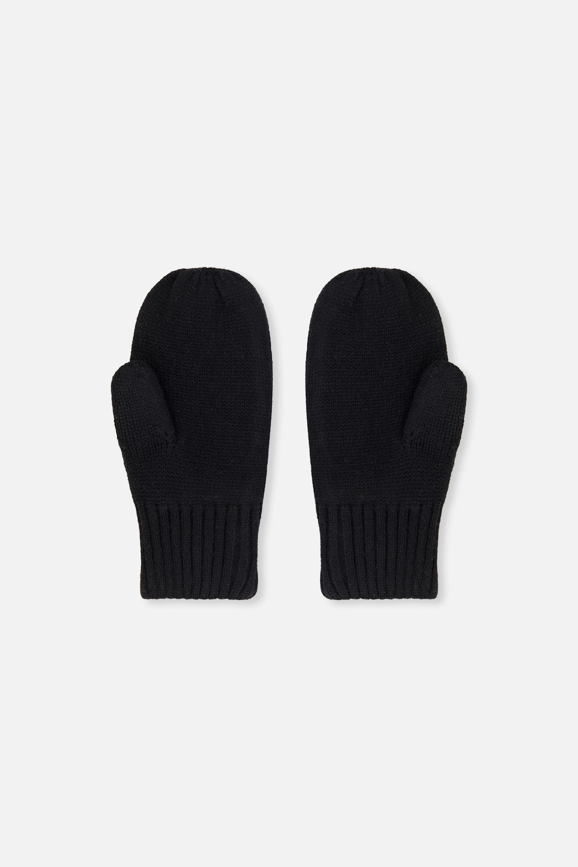 Knit Mittens Black - J20ZW07_09990