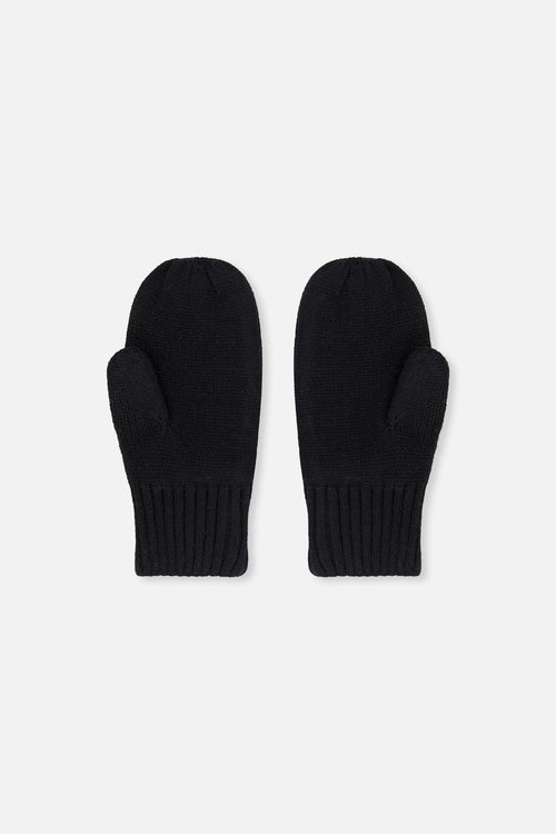 Knit Mittens Black - J20ZW07_09990
