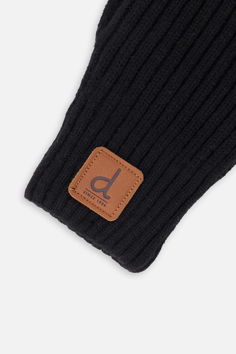 Knit Mittens Black - J20ZW07_09990