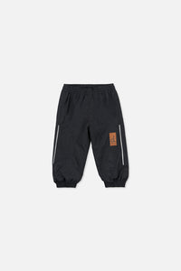 Pantalons d'extérieur doublé polaire noir pour bébé